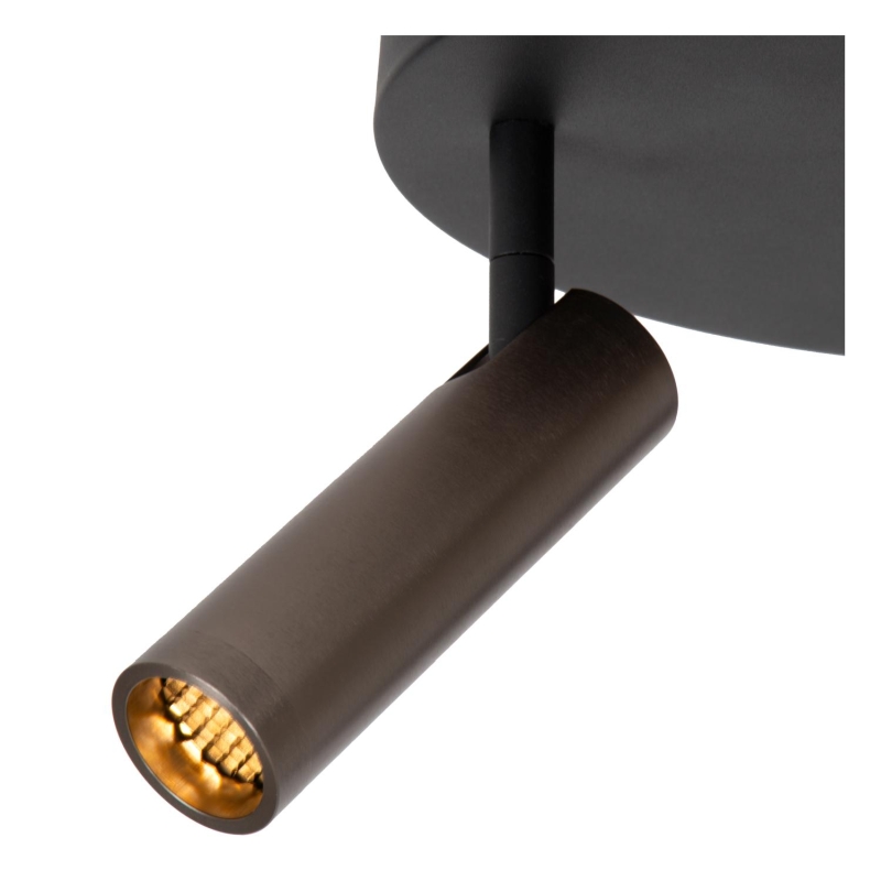 Lucide GRADO - Ceiling spotlight - Ø 25 cm - 3xGU10 (MR11) - Grey iron